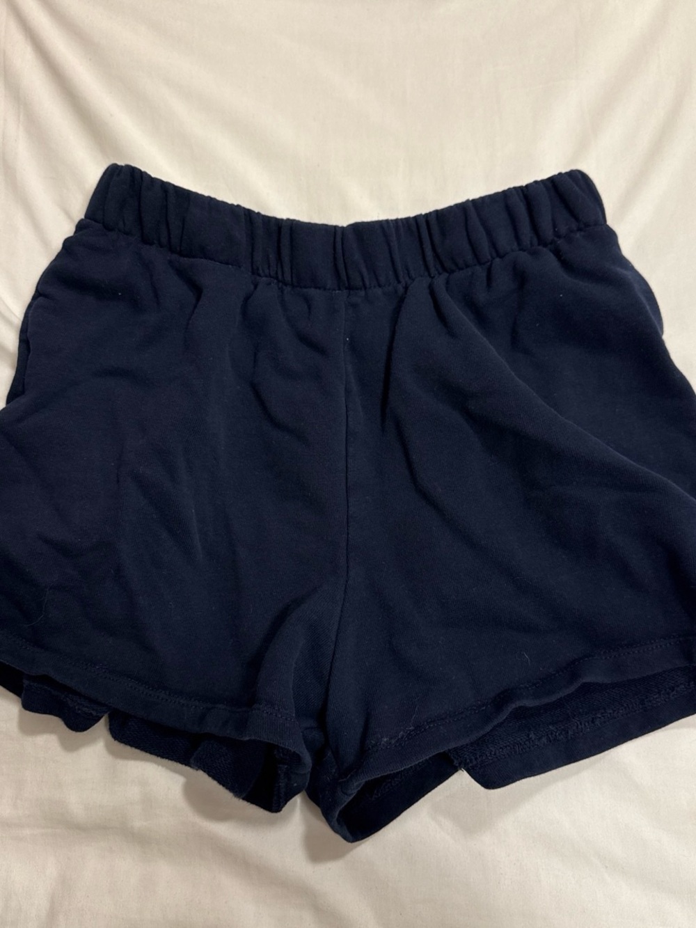 Garage Women's Dark Navy Elastic-Waist Athletic Shorts